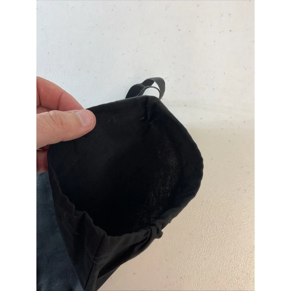 Chanel Drawstring Dust Bag 12x7.5 Black Fabric‎